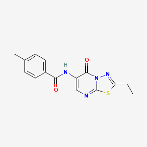 N-(2-ethyl-5-oxo-5H-[1,3,4]thiadiazolo[3,2-a]pyrimidin-6-yl)-4-methylbenzamide