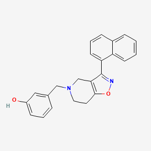 molecular formula C23H20N2O2 B5308365 3-{[3-(1-naphthyl)-6,7-dihydroisoxazolo[4,5-c]pyridin-5(4H)-yl]methyl}phenol 