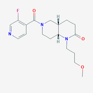 (4aS*,8aR*)-6-(3-fluoroisonicotinoyl)-1-(3-methoxypropyl)octahydro-1,6-naphthyridin-2(1H)-one