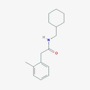 molecular formula C16H23NO B5308387 N-(cyclohexylmethyl)-2-(2-methylphenyl)acetamide 