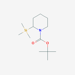 molecular formula C13H27NO2Si B053084 1-Boc-2-trimethylsilanylpiperidine CAS No. 123387-54-2