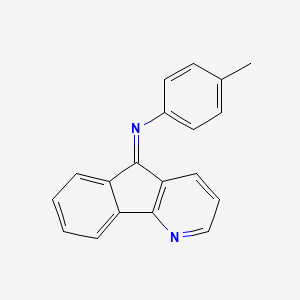 molecular formula C19H14N2 B5308437 5H-indeno[1,2-b]pyridin-5-ylidene(4-methylphenyl)amine 