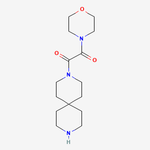 3-[4-morpholinyl(oxo)acetyl]-3,9-diazaspiro[5.5]undecane hydrochloride