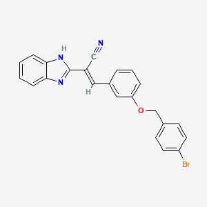 2-(1H-benzimidazol-2-yl)-3-{3-[(4-bromobenzyl)oxy]phenyl}acrylonitrile