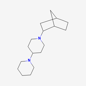 molecular formula C17H30N2 B5308517 1'-bicyclo[2.2.1]hept-2-yl-1,4'-bipiperidine 