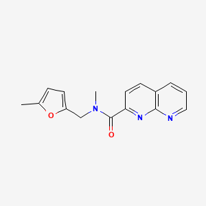 molecular formula C16H15N3O2 B5308532 N-methyl-N-[(5-methyl-2-furyl)methyl]-1,8-naphthyridine-2-carboxamide 