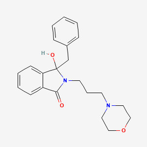 molecular formula C22H26N2O3 B5308622 3-benzyl-3-hydroxy-2-[3-(4-morpholinyl)propyl]-1-isoindolinone 