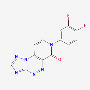 molecular formula C13H6F2N6O B5308623 7-(3,4-difluorophenyl)pyrido[4,3-e][1,2,4]triazolo[5,1-c][1,2,4]triazin-6(7H)-one 