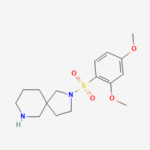 molecular formula C16H24N2O4S B5308662 2-[(2,4-dimethoxyphenyl)sulfonyl]-2,7-diazaspiro[4.5]decane hydrochloride 