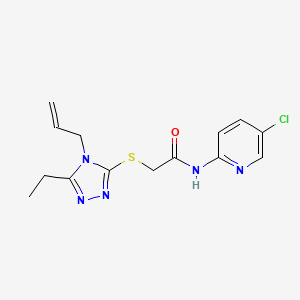 2-[(4-allyl-5-ethyl-4H-1,2,4-triazol-3-yl)thio]-N-(5-chloro-2-pyridinyl)acetamide