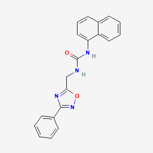 N-1-naphthyl-N'-[(3-phenyl-1,2,4-oxadiazol-5-yl)methyl]urea