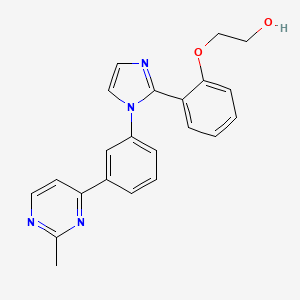 2-(2-{1-[3-(2-methylpyrimidin-4-yl)phenyl]-1H-imidazol-2-yl}phenoxy)ethanol