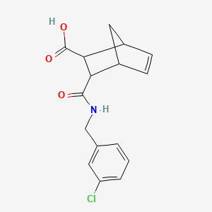 3-{[(3-chlorobenzyl)amino]carbonyl}bicyclo[2.2.1]hept-5-ene-2-carboxylic acid