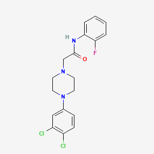 2-[4-(3,4-dichlorophenyl)-1-piperazinyl]-N-(2-fluorophenyl)acetamide