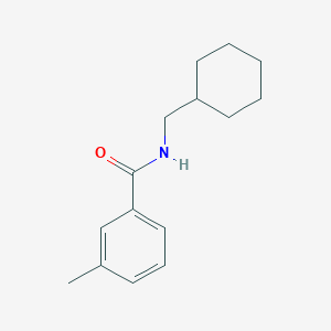 molecular formula C15H21NO B5308771 N-(cyclohexylmethyl)-3-methylbenzamide 