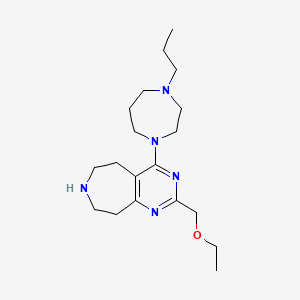 2-(ethoxymethyl)-4-(4-propyl-1,4-diazepan-1-yl)-6,7,8,9-tetrahydro-5H-pyrimido[4,5-d]azepine dihydrochloride