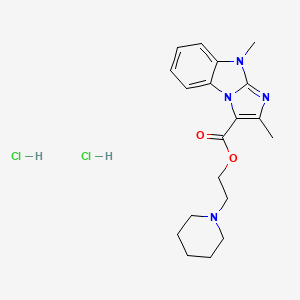 molecular formula C19H26Cl2N4O2 B5308799 2-(1-piperidinyl)ethyl 2,9-dimethyl-9H-imidazo[1,2-a]benzimidazole-3-carboxylate dihydrochloride 