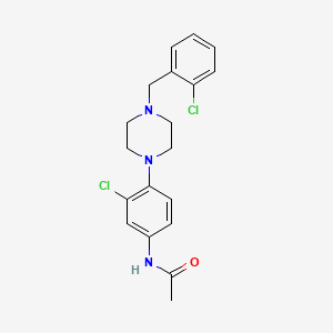 N-{3-chloro-4-[4-(2-chlorobenzyl)-1-piperazinyl]phenyl}acetamide