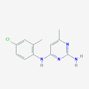 N~4~-(4-chloro-2-methylphenyl)-6-methyl-2,4-pyrimidinediamine