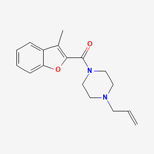 molecular formula C17H20N2O2 B5308873 1-allyl-4-[(3-methyl-1-benzofuran-2-yl)carbonyl]piperazine 