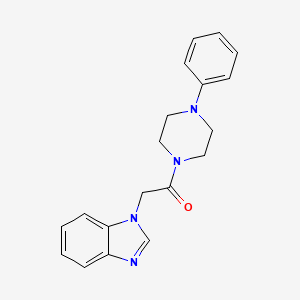 1-[2-oxo-2-(4-phenyl-1-piperazinyl)ethyl]-1H-benzimidazole