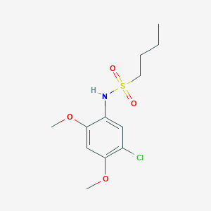 molecular formula C12H18ClNO4S B5308931 N-(5-chloro-2,4-dimethoxyphenyl)-1-butanesulfonamide 