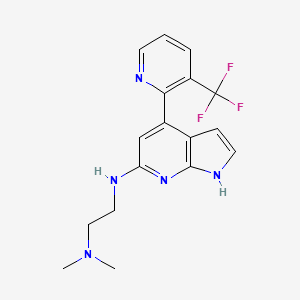 N,N-dimethyl-N'-{4-[3-(trifluoromethyl)pyridin-2-yl]-1H-pyrrolo[2,3-b]pyridin-6-yl}ethane-1,2-diamine