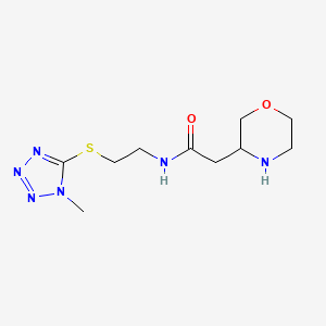 N-{2-[(1-methyl-1H-tetrazol-5-yl)thio]ethyl}-2-(3-morpholinyl)acetamide hydrochloride