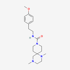 N-[2-(4-methoxyphenyl)ethyl]-1,4-dimethyl-1,4,9-triazaspiro[5.5]undecane-9-carboxamide