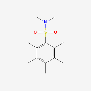 molecular formula C13H21NO2S B5309004 heptamethylbenzenesulfonamide 