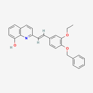 2-{2-[4-(benzyloxy)-3-ethoxyphenyl]vinyl}-8-quinolinol