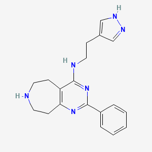 2-phenyl-N-[2-(1H-pyrazol-4-yl)ethyl]-6,7,8,9-tetrahydro-5H-pyrimido[4,5-d]azepin-4-amine