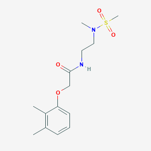 molecular formula C14H22N2O4S B5309123 2-(2,3-dimethylphenoxy)-N-{2-[methyl(methylsulfonyl)amino]ethyl}acetamide 