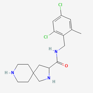 molecular formula C17H23Cl2N3O B5309193 N-(2,4-dichloro-6-methylbenzyl)-2,8-diazaspiro[4.5]decane-3-carboxamide dihydrochloride 