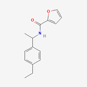 molecular formula C15H17NO2 B5309234 N-[1-(4-ethylphenyl)ethyl]-2-furamide 
