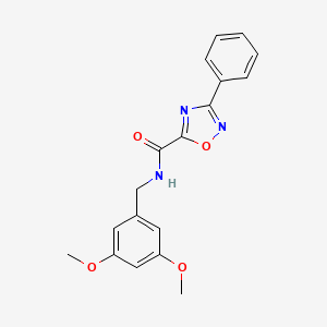 molecular formula C18H17N3O4 B5309349 N-(3,5-dimethoxybenzyl)-3-phenyl-1,2,4-oxadiazole-5-carboxamide 