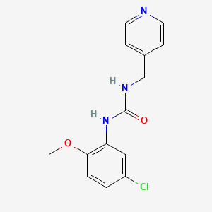 molecular formula C14H14ClN3O2 B5309352 N-(5-chloro-2-methoxyphenyl)-N'-(4-pyridinylmethyl)urea 