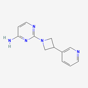 2-[3-(3-pyridinyl)-1-azetidinyl]-4-pyrimidinamine