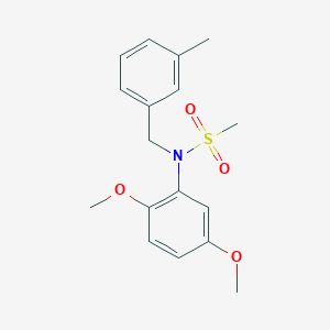 molecular formula C17H21NO4S B5309452 N-(2,5-dimethoxyphenyl)-N-(3-methylbenzyl)methanesulfonamide 