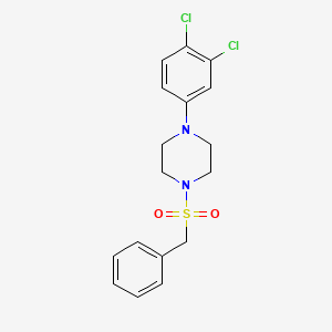 molecular formula C17H18Cl2N2O2S B5309471 1-(benzylsulfonyl)-4-(3,4-dichlorophenyl)piperazine 