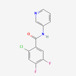 2-chloro-4,5-difluoro-N-3-pyridinylbenzamide