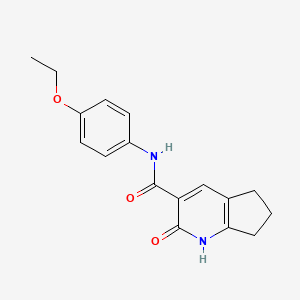 N-(4-ethoxyphenyl)-2-oxo-2,5,6,7-tetrahydro-1H-cyclopenta[b]pyridine-3-carboxamide