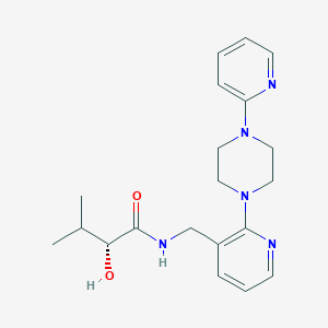 (2R)-2-hydroxy-3-methyl-N-{[2-(4-pyridin-2-ylpiperazin-1-yl)pyridin-3-yl]methyl}butanamide