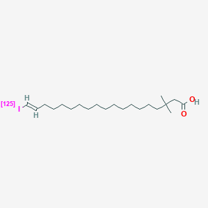 molecular formula C21H39IO2 B053096 19-Iodo-3,3-dimethyl-18-nonadecenoic acid CAS No. 112503-86-3