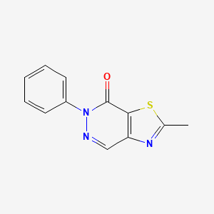 molecular formula C12H9N3OS B5309627 2-methyl-6-phenyl[1,3]thiazolo[4,5-d]pyridazin-7(6H)-one 