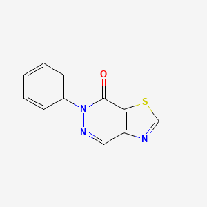 2-methyl-6-phenyl[1,3]thiazolo[4,5-d]pyridazin-7(6H)-one