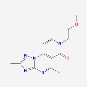 molecular formula C13H15N5O2 B5309639 7-(2-methoxyethyl)-2,5-dimethylpyrido[3,4-e][1,2,4]triazolo[1,5-a]pyrimidin-6(7H)-one 