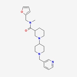 molecular formula C23H32N4O2 B5309647 N-(2-furylmethyl)-N-methyl-1'-(pyridin-3-ylmethyl)-1,4'-bipiperidine-3-carboxamide 