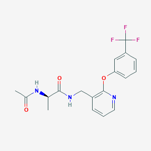 N~2~-acetyl-N~1~-({2-[3-(trifluoromethyl)phenoxy]pyridin-3-yl}methyl)-D-alaninamide