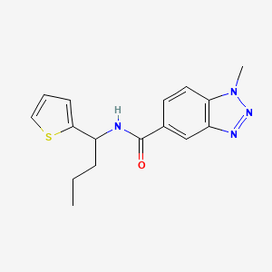 1-methyl-N-[1-(2-thienyl)butyl]-1H-1,2,3-benzotriazole-5-carboxamide